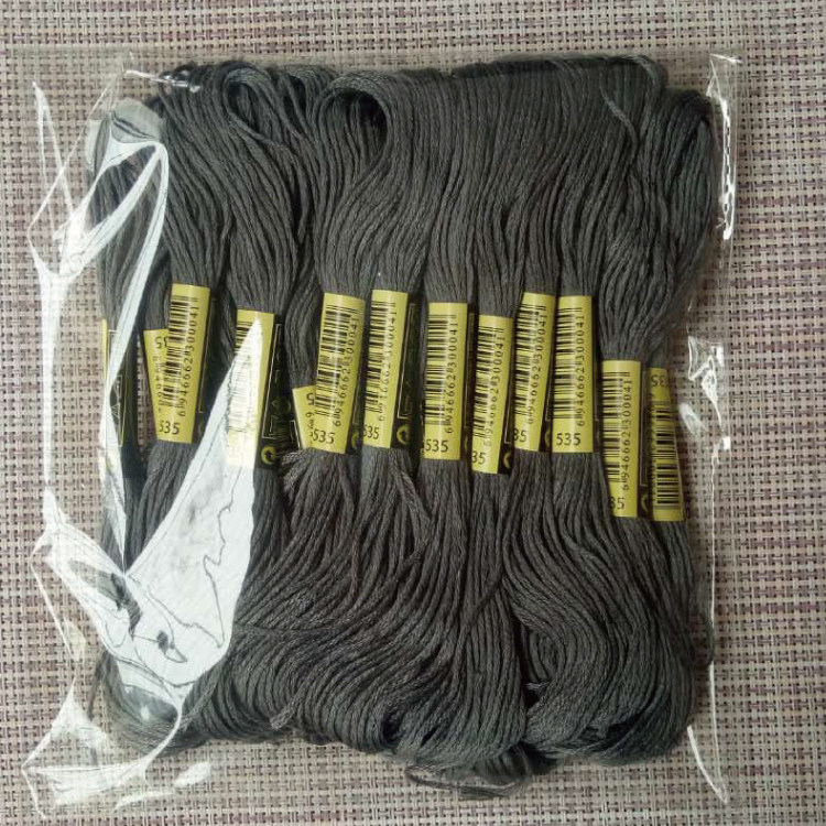 Line number 535 1 pack 10 cross embroidery line ecological cotton thread hand sewing embroidery thread 1 8 m 6 shares