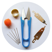 6 pieces of cross-stitch threading boards colored plastic large hole hanging new embroidery wrapping embroidery tools