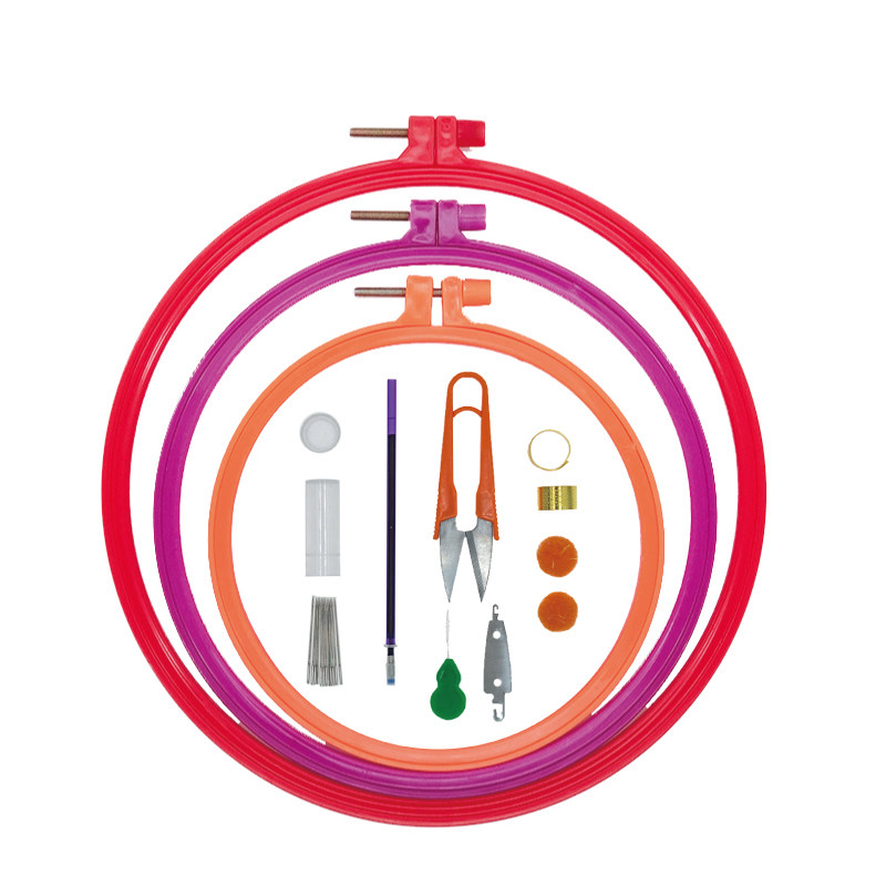 Cross stitch embroidery circle embroidery bandage tool round embroidery frame brace embroidery frame fixed circle thorn frame clothes