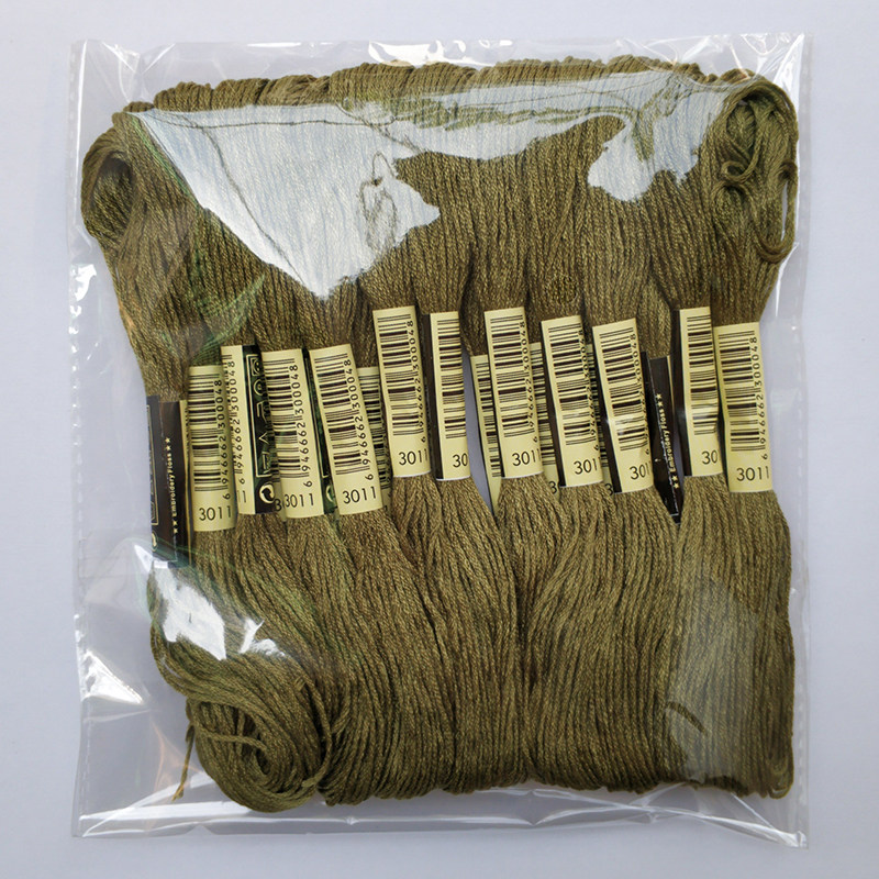 Cross stitch number 3011 embroidered line 20 branches 8 m embroidered line embroidered supplement line cross stitch insole line