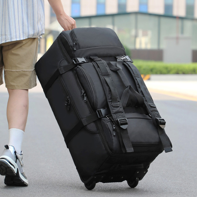 Luggage Bag, Clothing Bag, Large-Capacity Backpack, Airline Checked Carry-On Travel Bag, Men's and Women's Work Clothes, Quilt with Wheels