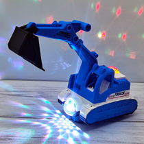 Childrens toy boy engineering car excavator Bulldozer Toy Car Electric Universal Luminous Singing 1-3 years old