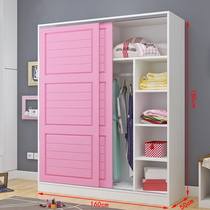 Simple modern economy 1 8 high wardrobe 1 2 wardrobe 140 sliding door Household sliding door width 80 length 1 meter 160