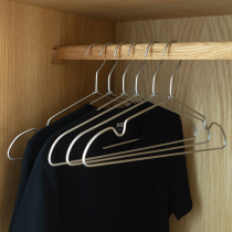 No ie all Minimalist aluminum alloy solid wood hanger Clothes support non-slip non-trace shelf clothes rack hanging household children