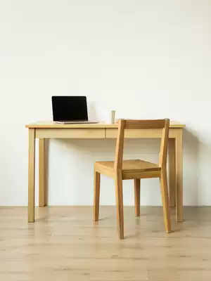 All minimalist desks Japanese Nordic luxury black walnut study white oak solid wood log calligraphy table