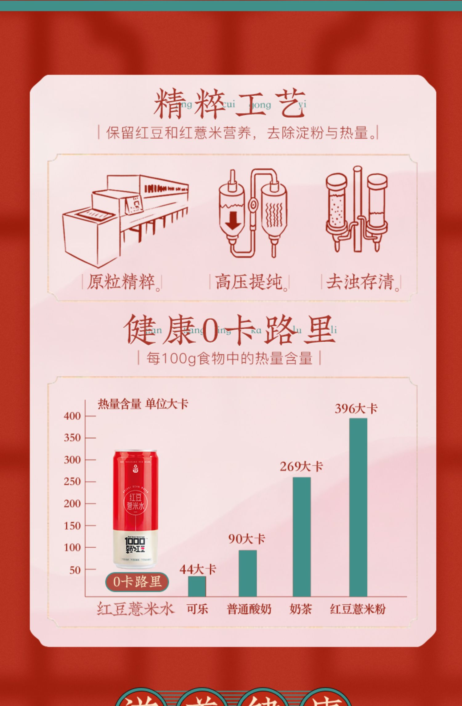 可漾红豆薏米0卡零饮料330ml*6瓶