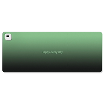 黑绿渐变色加热鼠标垫简约纯色2024冬季取暖防冻手电脑键盘发热垫办公室桌面垫电热暖手垫左侧开关防水