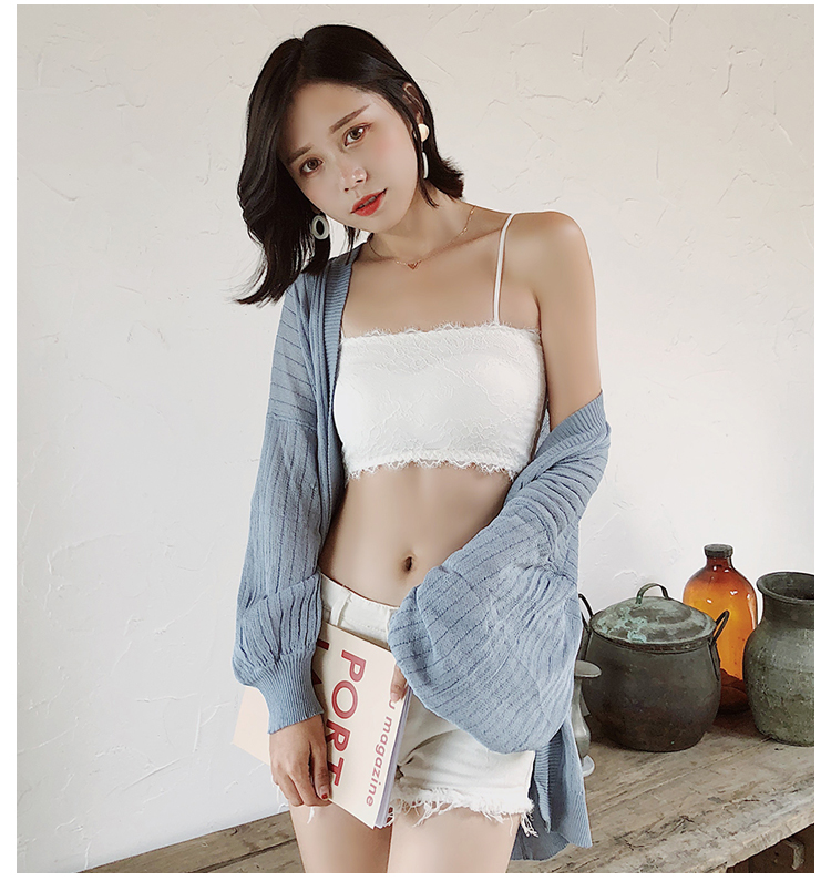 Thư ký 芮 丝 lụa băng ống gợi cảm hàng đầu chống bó ngực đồ lót đoạn ngắn chạm đáy với một miếng đệm ngực nữ áo lót 2 dây