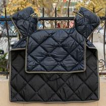 Reflecting strip large pedal thin cotton lengthy split 2021 new wind shield winter four season non-leakage wind waist coat