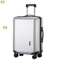 Soft shell fluorescent Business 22 wide yellow luggage female Small can be on the plane male 20 inch paste glossy jujube red shock absorption