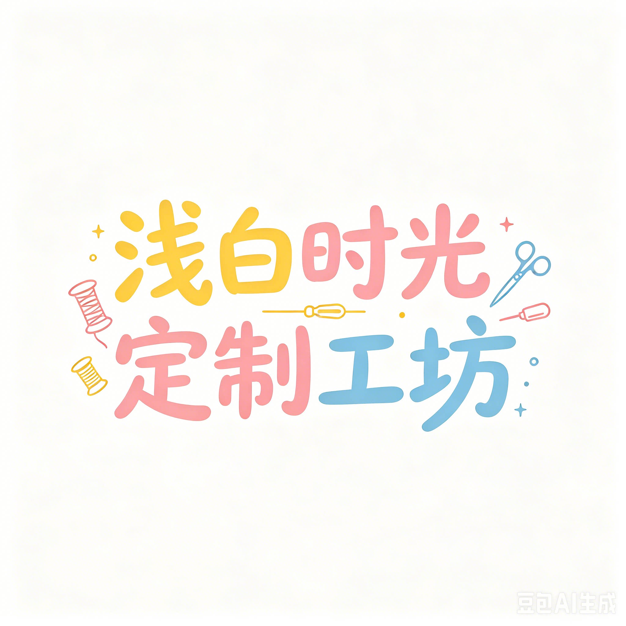 浅白时光 定制工坊的LOGO