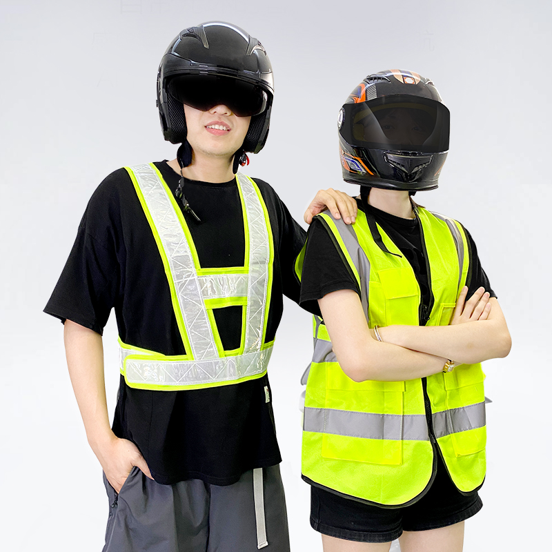 Permanent electric vehicle reflective vest vest vest traffic construction site sanitation worker night riding reflective clothing