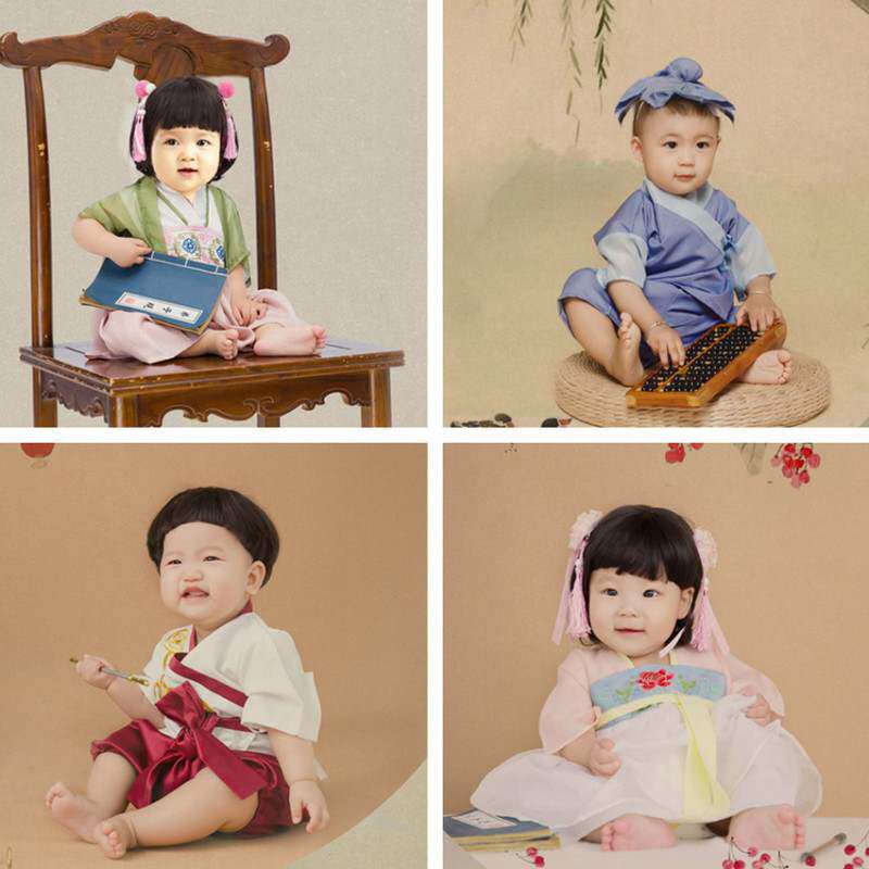 Children's Photography Clothing 2020 New Photo Gallery Ancient Dress Kit 100 Days Old Photo China Wind Themed Princess Dress