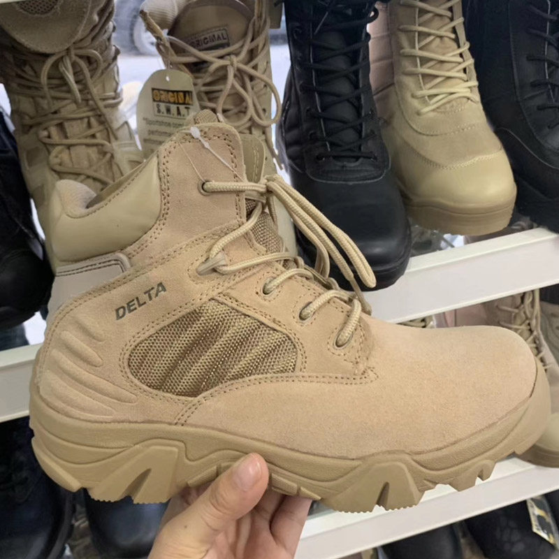 Foreign trade original order mid-top outdoor boots special forces military fans men's motorcycle riding shoes tooling boots