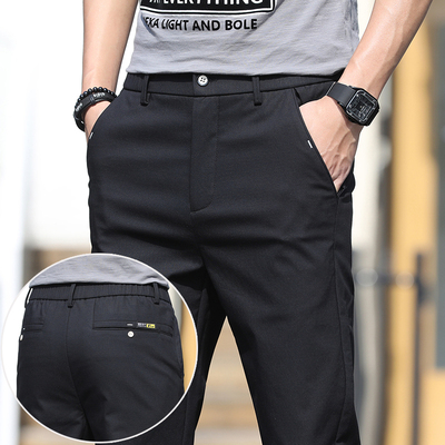 冰丝薄款速干休闲运动裤男松紧腰男裤