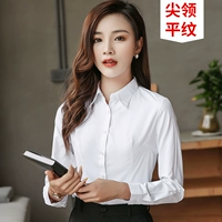 【Длинные рукава】 Чистый белый воротник