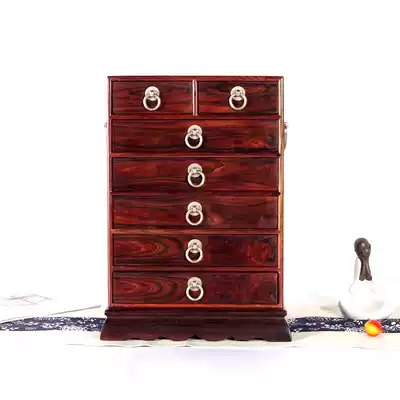 Mahogany chest chest big red sour branch jewelry jewelry collection box Chinese retro wedding jewelry box exquisite high-grade