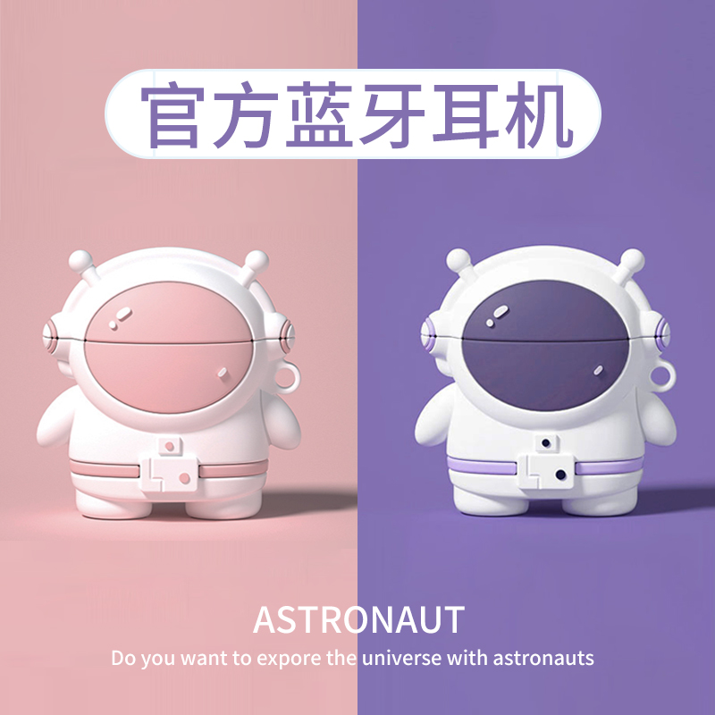 Bluetooth Headphones Wireless Noise Reduction 2022 New Applicable Huawei Apple Oppo Xiaomi Vivo Ladies' Section 2021 Cute High Face Value Cartoon High-end Sports Type Running Original Dress