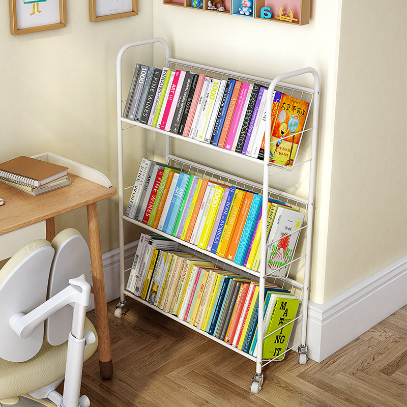 Iron children's bookshelf drawing this kindergarten toy rack baby simple shelf household landing shelf