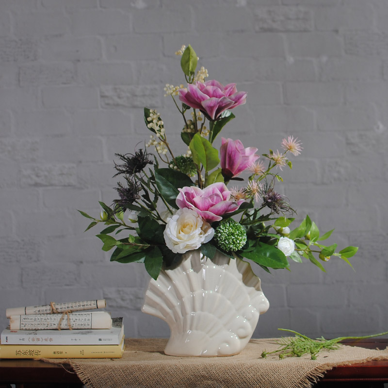 one thousand Sail Plume Modern Floral Jade Orchid Home Fake Flowers Decoration Living-room Table Silk Flower Pendulum Pieces Bedroom Simulation Flowers