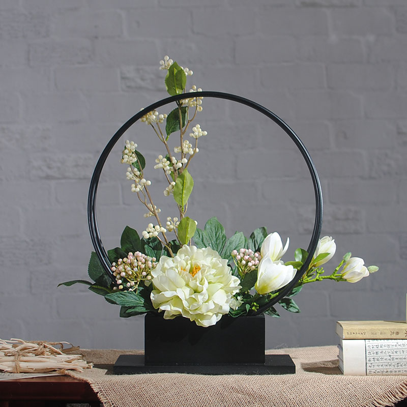 one thousand sail plums new Chinese floral suit emulated flower peony flower flower arrangement soft decoration goods living-room silk flower fake flowers