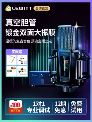 Levitt LCT840 vacuum vacuum tube large diaphragm condenser microphone K song microphone sound card live singing mobile phone dedicated computer professional recording studio singing live broadcast equipment full set