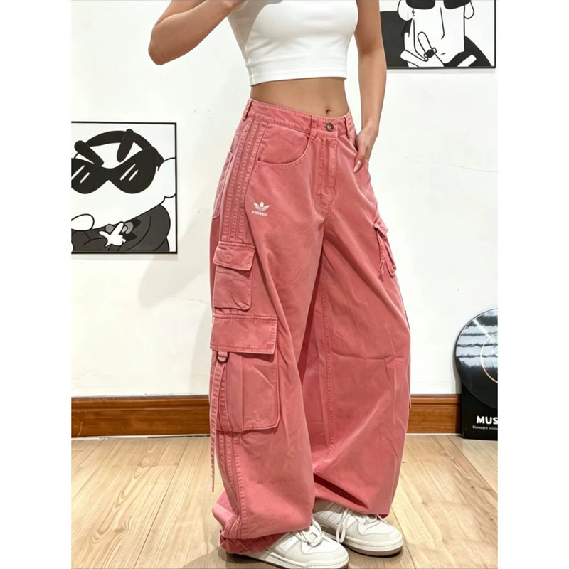 Adidas Adidas Trefoil Jeans Women's Trendy Fashion Casual Workwear Straight Pants Kd4114