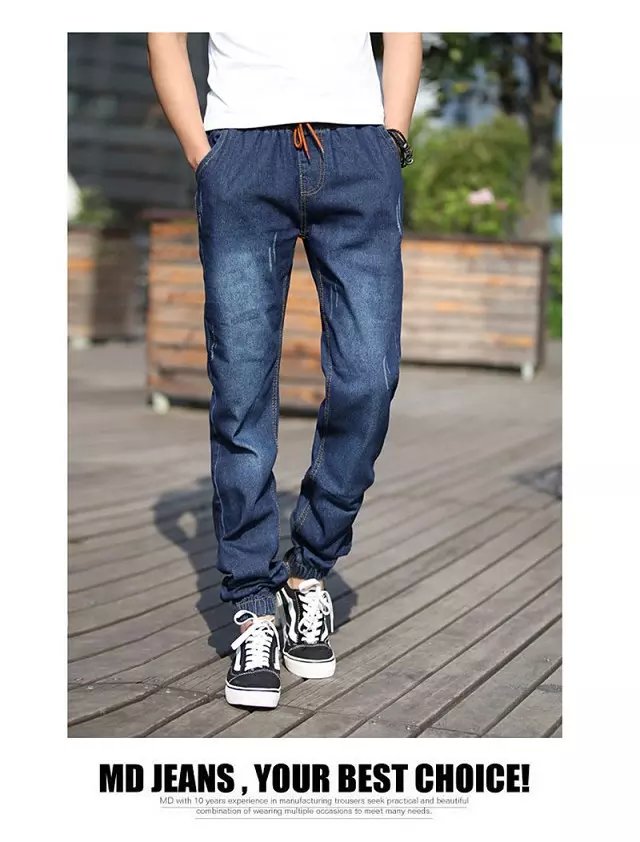 Mùa thu và mùa đông chân quần jeans nam cộng với phân bón XL chân đàn hồi quần quần legging thu nhỏ quần legging shop đồ nam