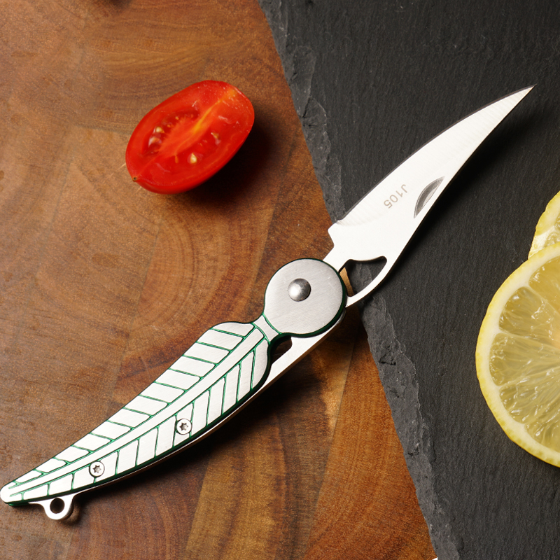 Metal folding portable with household stainless steel multifunctional water fruit knife Dormitory with student melon and fruit small knife paring knife