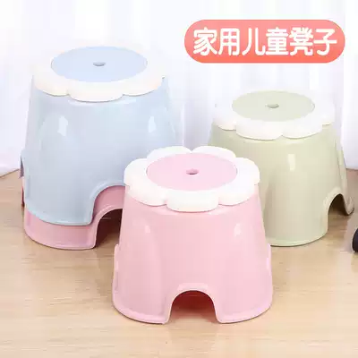Thickened plastic children's chair non-slip home baby stool kindergarten baby chair stool cartoon bench