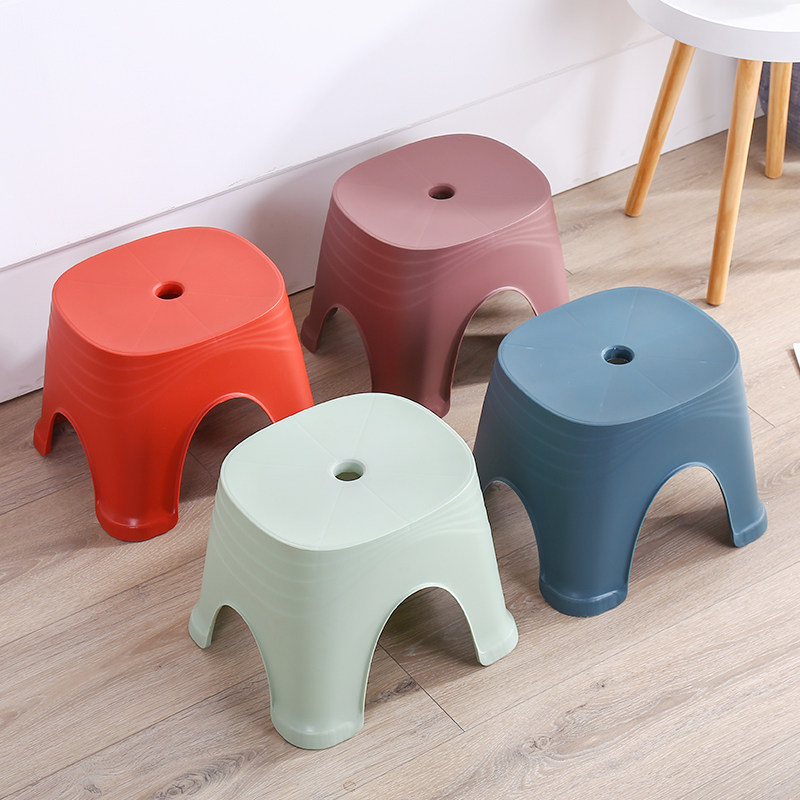 Home Small Stool Plastic bench Stool Cartoon Thickening Non-slip Foot rubber stool Pedal Baby Creative Dwarf stool