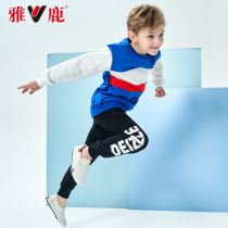 Yalu boys autumn set 2021 new foreign atmosphere childrens clothes two sets Sports Leisure 6 years old 8 tide 9