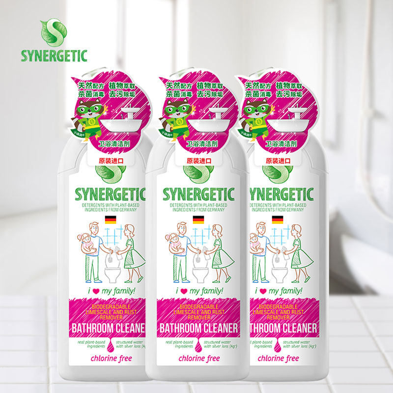 Russia imported SYNERGETIC Senlijia bathroom cleaner 1L * 3 multi-purpose toilet deodorization and scaling