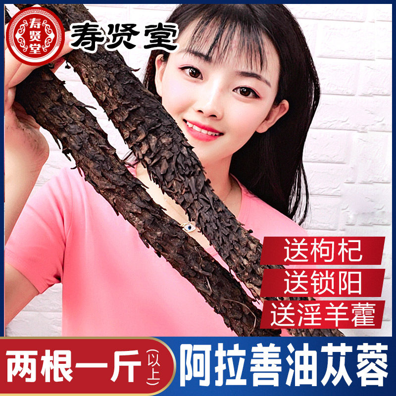 Inner Mongolia Alxa cistanche 600g whole root oil cistanche soaked wine material male tonic non-cynomorium Chinese medicine