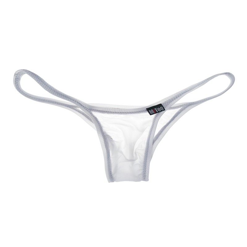 Men's Sexy Low-Rise Briefs, Thin, Silky, Transparent, Stretchy, Ultra-Thin, Alluring Men's Briefs
