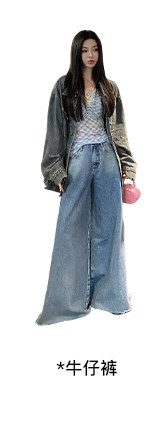 汉服上装 ministudio徐琳「西部单宁」新汉服廓形水洗灰牛仔外套