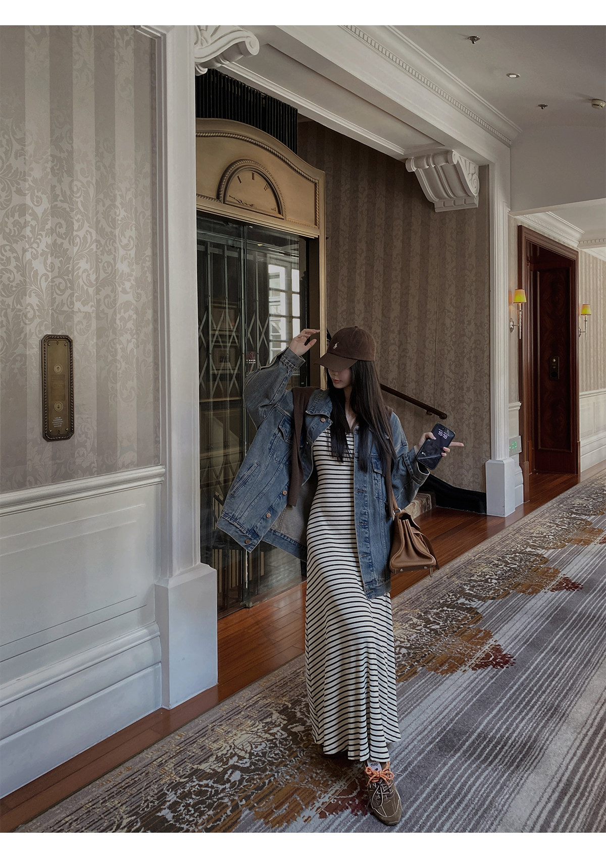 汉服上装 ministudio徐琳「西部单宁」新汉服廓形水洗灰牛仔外套