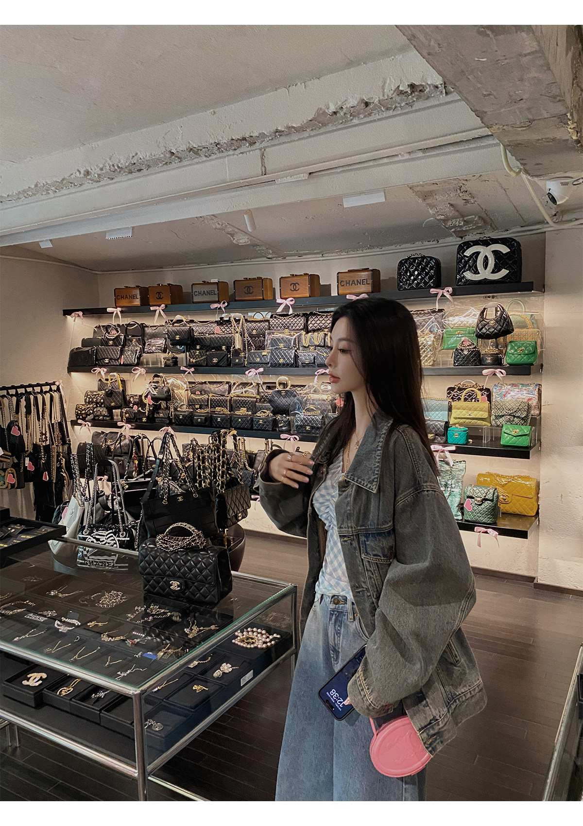 汉服上装 ministudio徐琳「西部单宁」新汉服廓形水洗灰牛仔外套