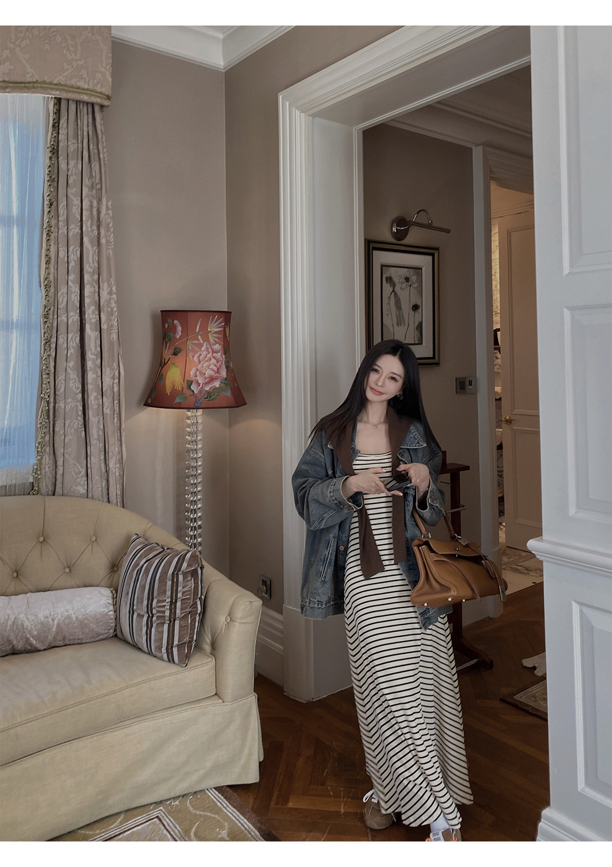 汉服上装 ministudio徐琳「西部单宁」新汉服廓形水洗灰牛仔外套