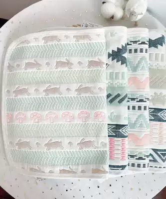 Xinjiang cotton Yazan cotton gauze six-layer baby newborn children's pillow towel summer kindergarten gauze lactation