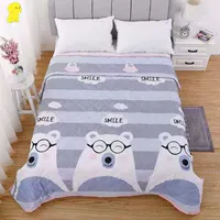 Белый, с медвежатами, 140×200см