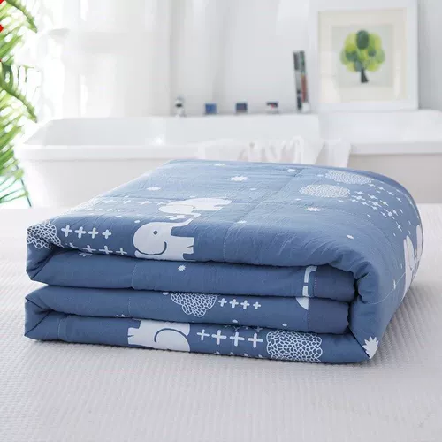 Хлопковое летнее тонкое прохладное одеяло, летнее одеяло