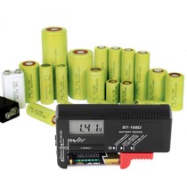 Dry battery tester Portable No 5 No 7 1 2V1 5V 9V pointer meter Digital display power capacity detector