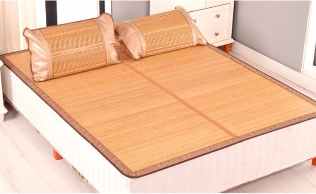Thảm tre 1 mét 5 52 giường bằng carbon hai mặt thảm tre 0,9m ký túc xá sinh viên giường đơn sử dụng thảm kép - Thảm mùa hè nệm nước 1m8
