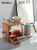 Mongdio Hand-Brewed Coffee Set, Hand-Brewed Coffee Pot, Storage Stand, Hand-Grind Coffee Machine Tools, Complete Set