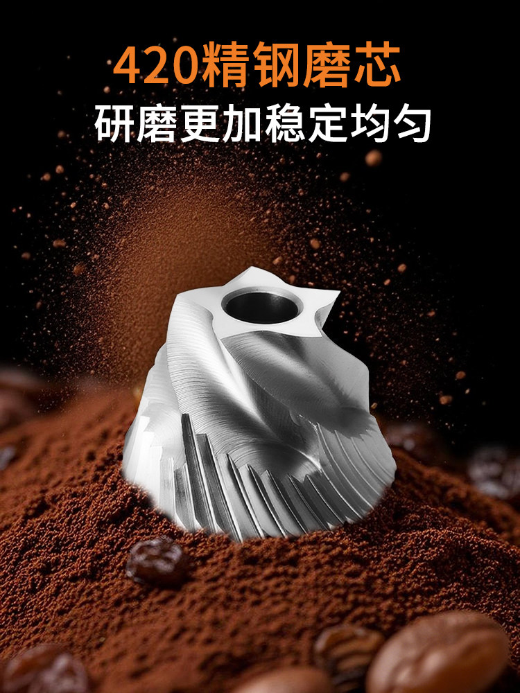 Mongdio Electric Coffee Grinder Portable Cnc Coffee Grinder Hand-Cranked Coffee Grinder
