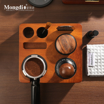 Mongdio Powder Distributor Tamping Hammer Coffee Tamper Base Espresso Machine Accessories Coffee Tools Complete Set