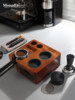 Mongdio Coffee Tamper Base Walnut Wood Espresso Tools Full Set Tamper Tamping Hammer