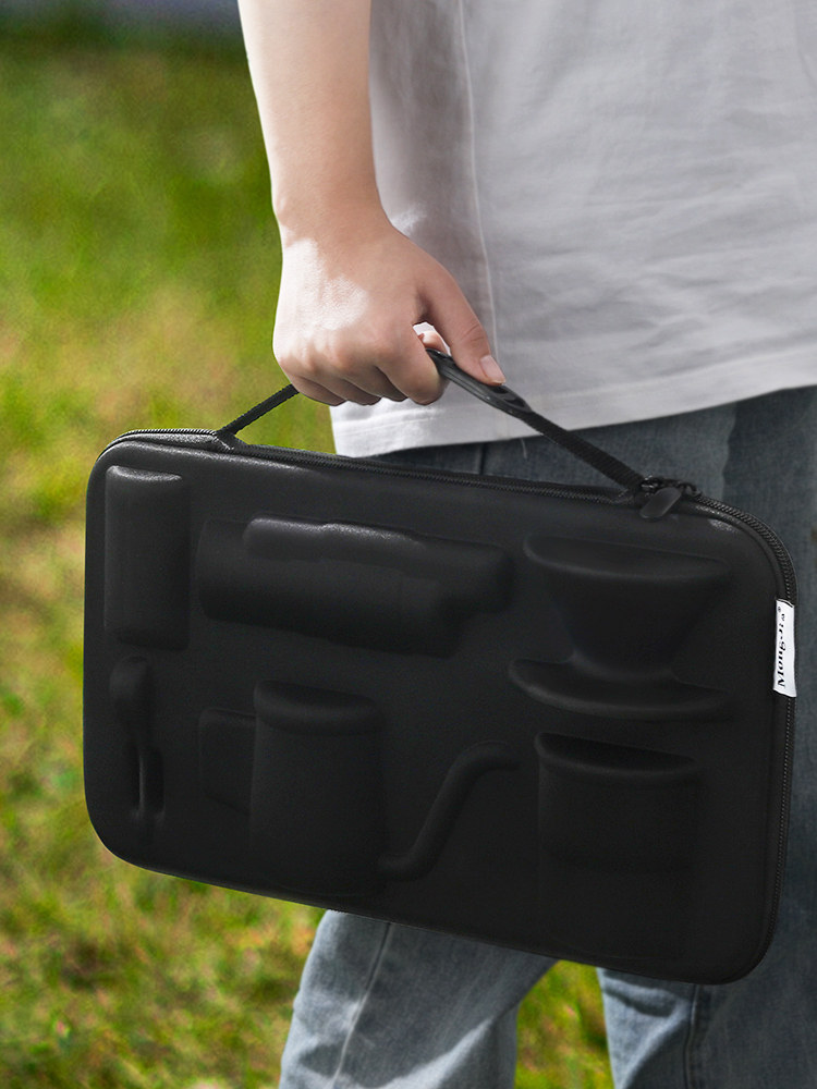 Mongdio Hand-Brewed Coffee Pot Set Hand-Grind Coffee Machine Portable Outdoor Camping Coffee Equipment Gift Box