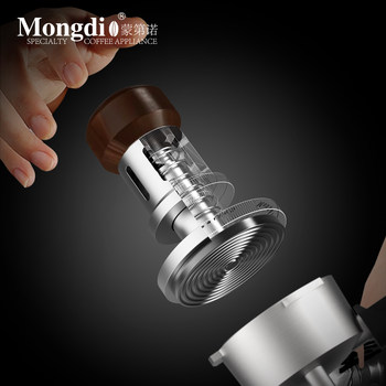 Mongdio Constant Force Tamper Coffee Press 30-Pound Impact Tamper Original Force Distribution Tamper Espresso Coffee Tool